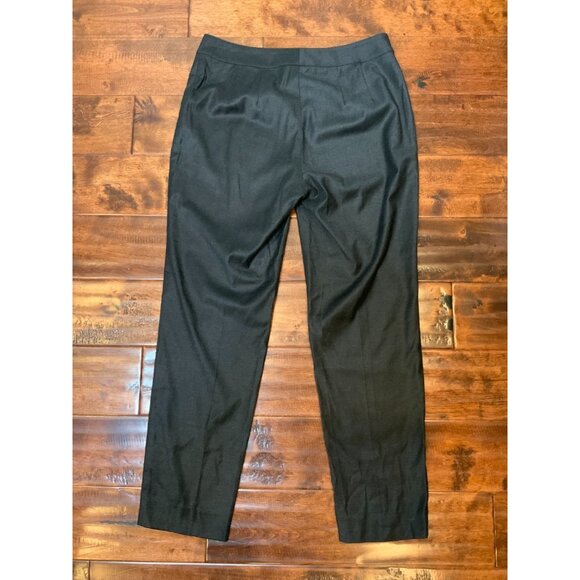 St John Black Tapered Leg Dress Pants, Size 4 - Picture 4 of 5